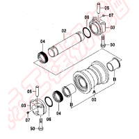 ZX650-3 Lower Roller Ass'y Track Roller 4473720 ZX670-3 lower roller ass'y 9078675