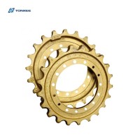 Excavator Undercarriage parts E312C drive sprocket 312C Sprocket with Gold color